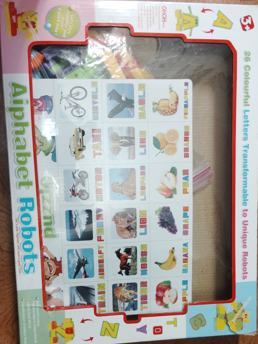 Alphabet Robots Transformable Letters Learning Toy Set Multicolor